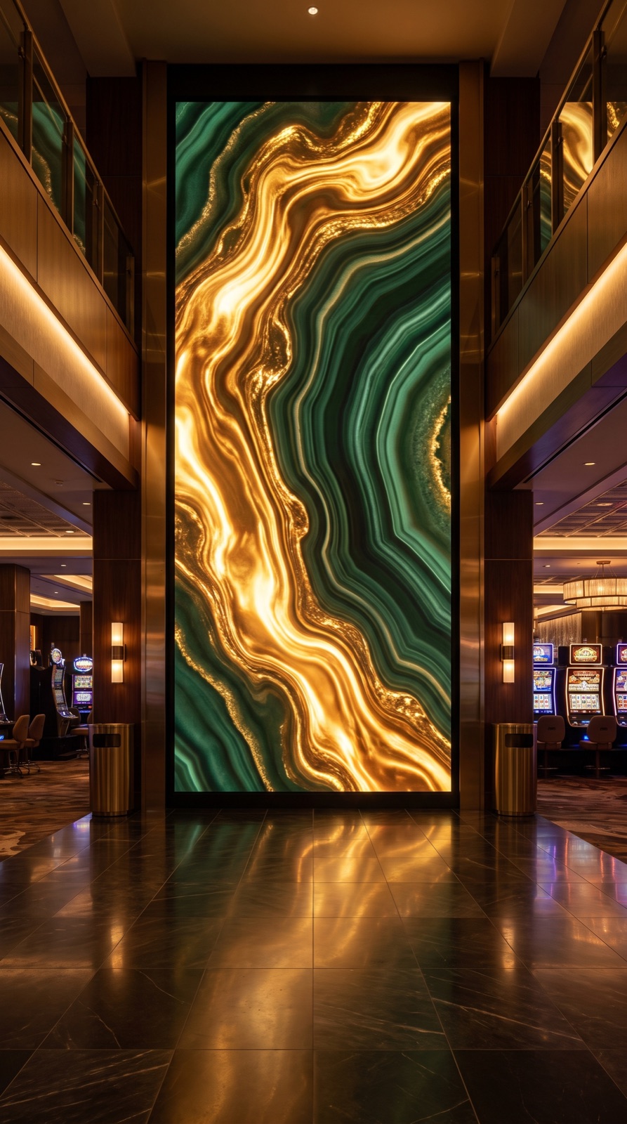 Ambient treatment on a tall LED portal